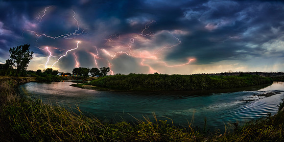 Big Sky Country Lightning Storm