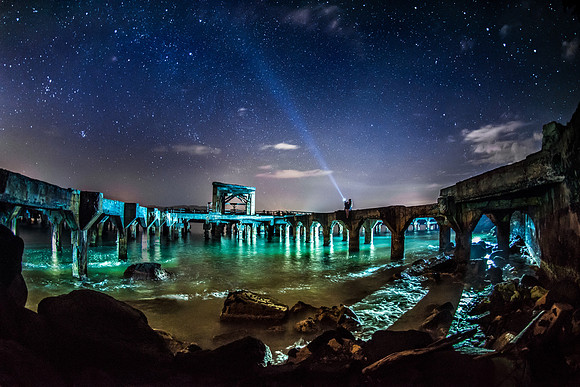 Lighting up the Sky at Ahukini Landing
